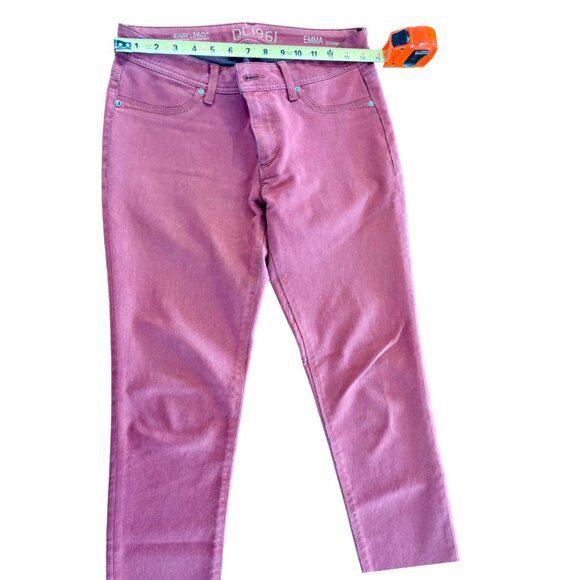 DL1961 Emma Instasculpt Legging Skinny Jeans - Color Garnet Size 29 - Picture 7 of 10